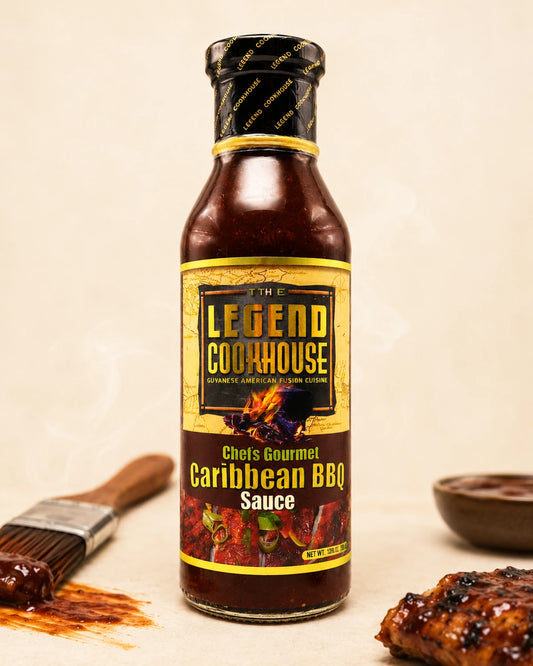 Legend Caribbean BBQ Sauce clean product card background for collection and product listing cards.
