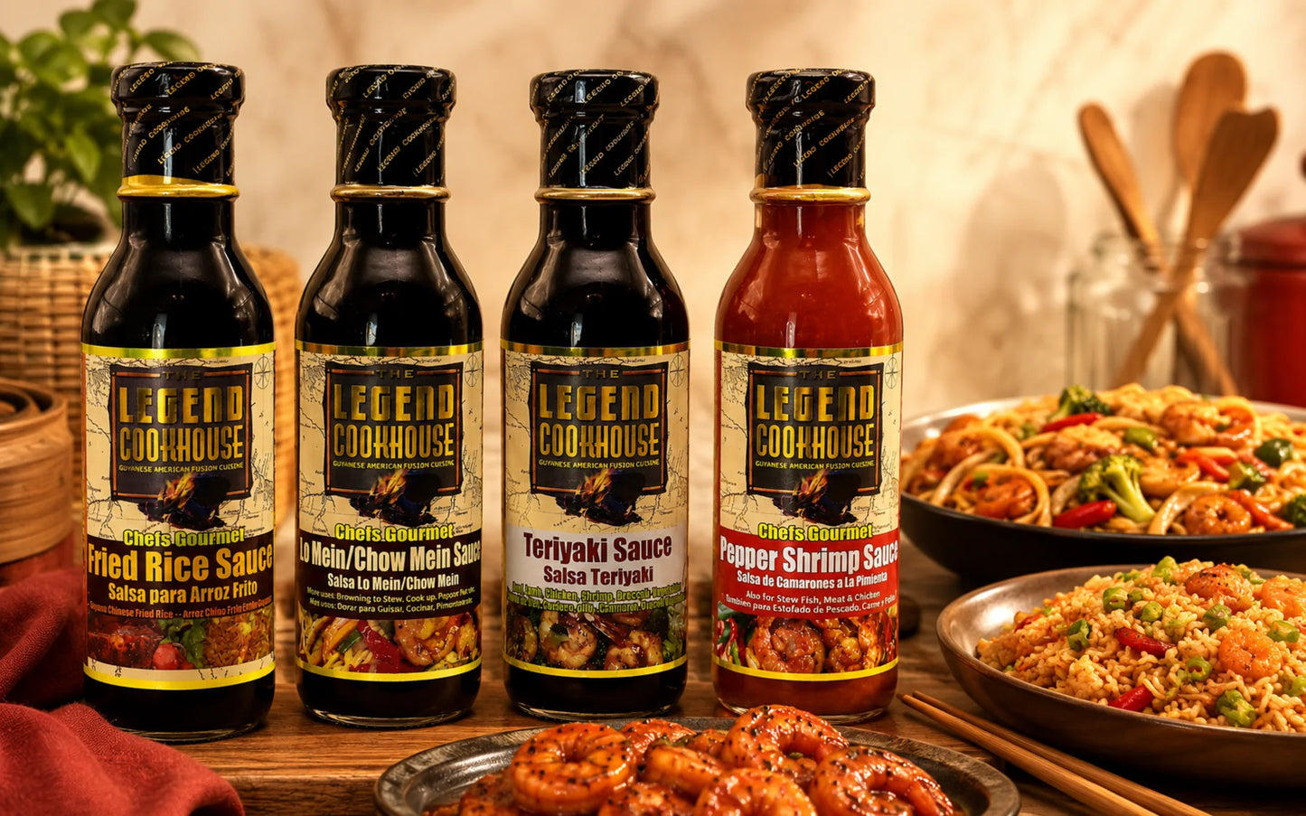 Legend Chefs Gourmet Chinese 4 Bottle Bundle clean product card image
