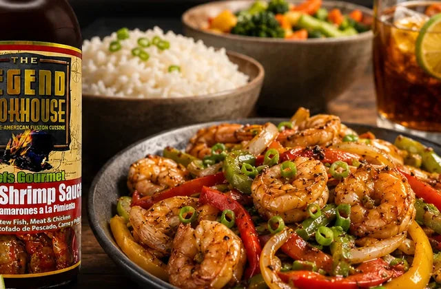 Pepper shrimp meal for Legend Chefs seafood meal shortcuts