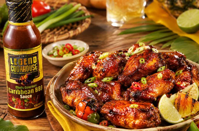 Glazed wings for Legend Chefs wings and BBQ meal shortcuts