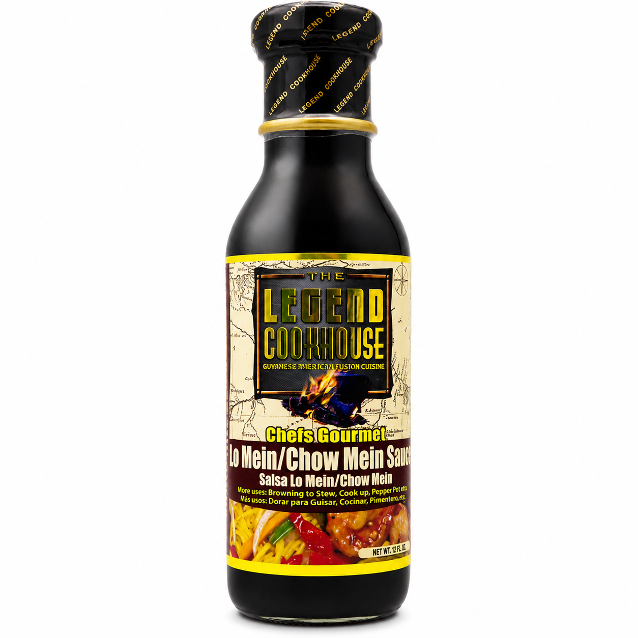 Front bottle reference for Legend Chow Mein and Lo Mein Sauce