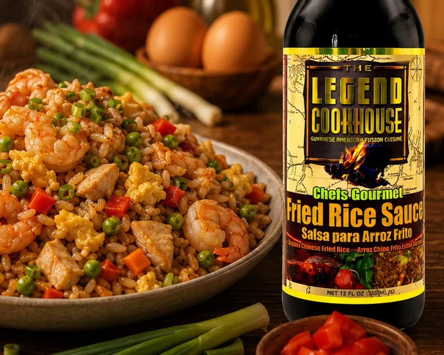 Fried rice bowl for a spoon-over-rice Legend Chefs sauce meal