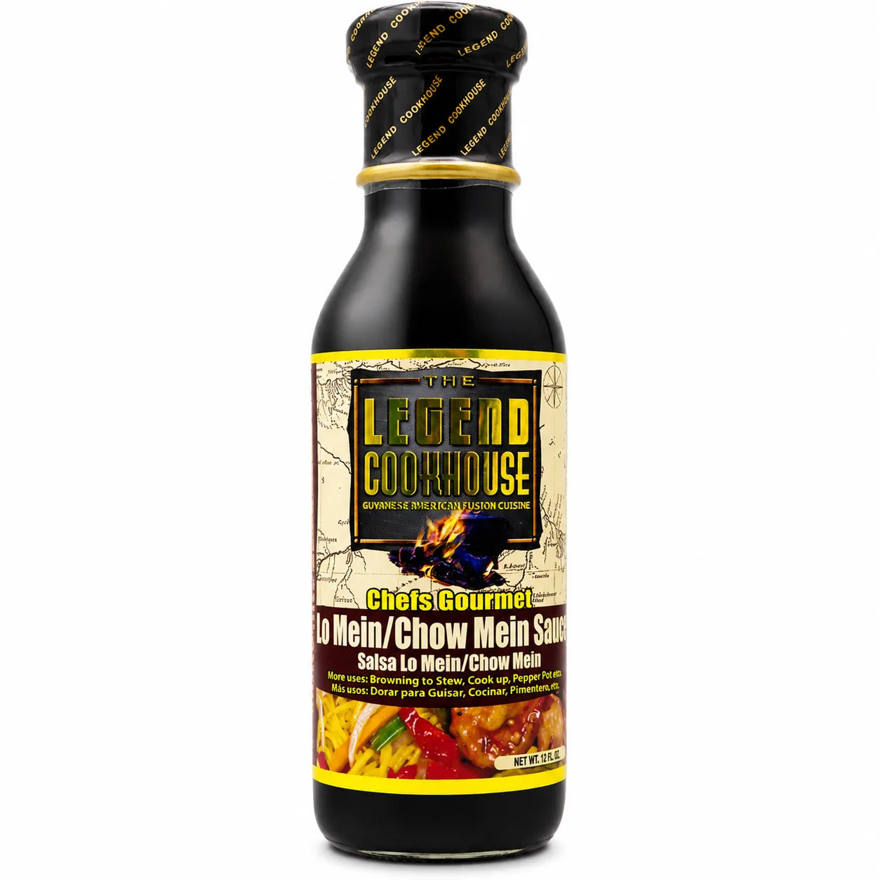 Front bottle reference for Legend Chow Mein and Lo Mein Sauce